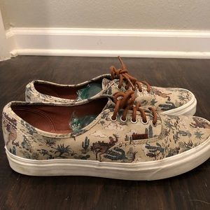 Western pattern Vans only worn twice!!